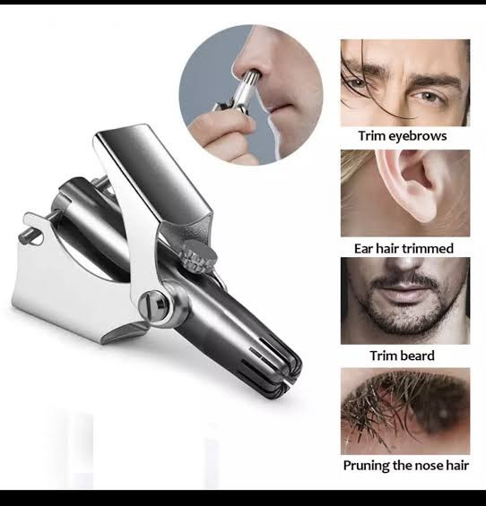 Stainless Steel Manual Nose Trimmer, Mechanical Nose Hair Trimmer, Shaving And Unwanted Hair Removal Tool - Trimmer - Trimmer For Men - Trimmer